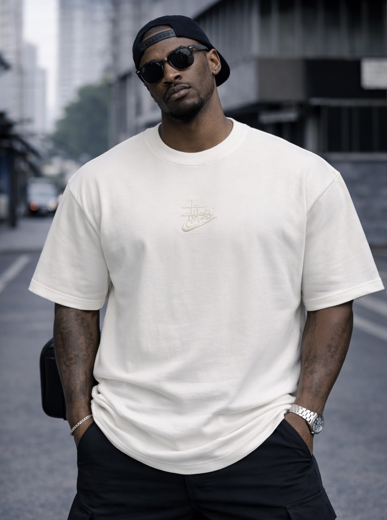 Nike – Camiseta Oversized Swoosh Off