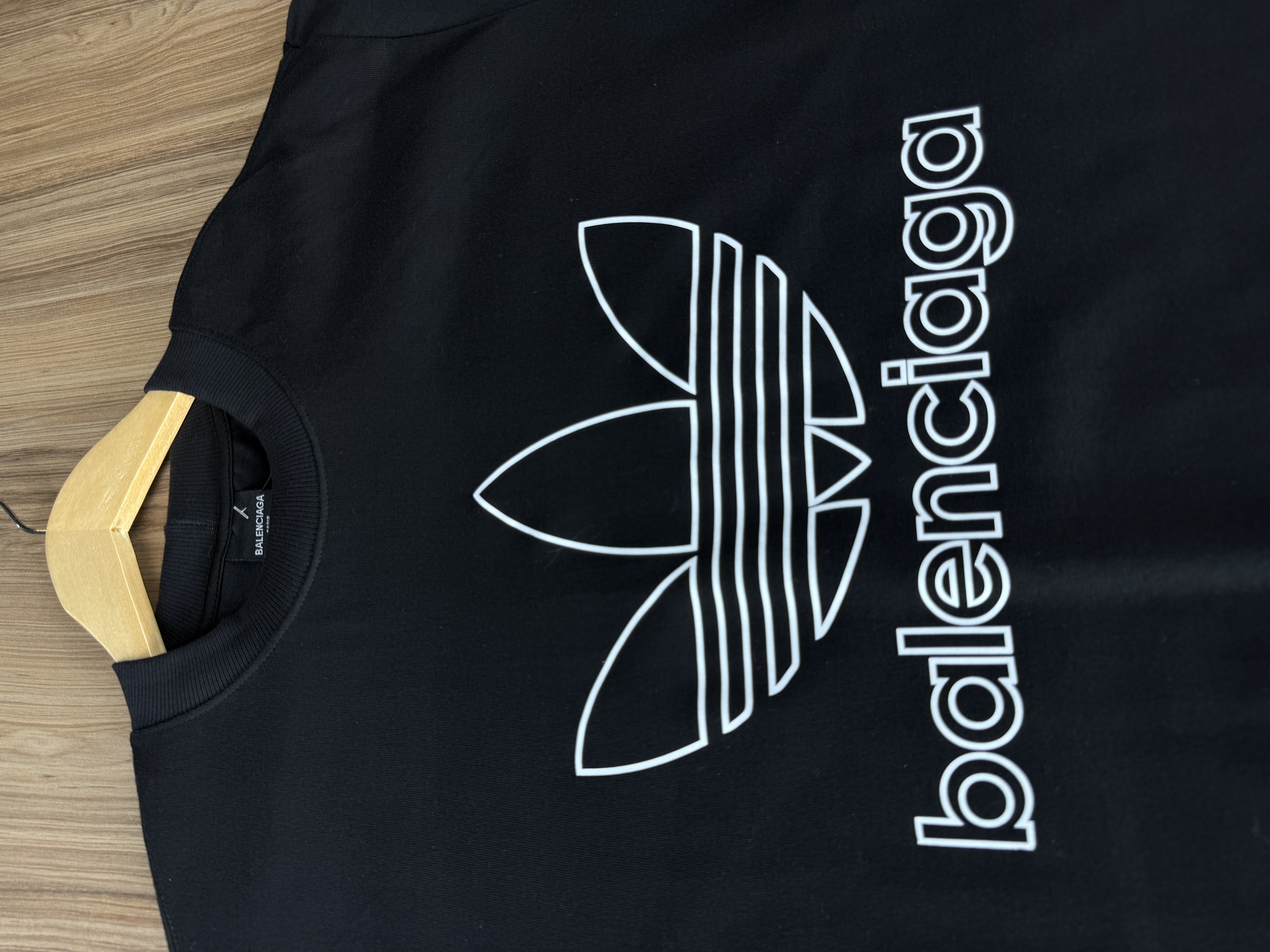 Camiseta Oversized Adidas x Balenciaga Preta