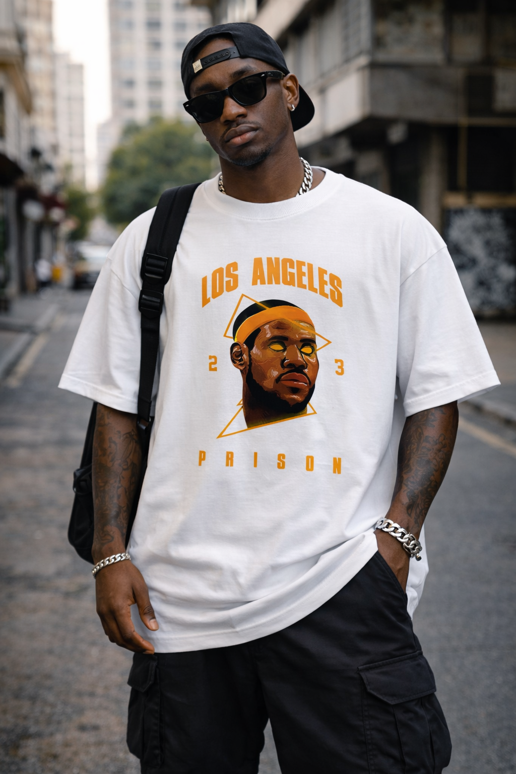 Camiseta Oversized LeBron James – Los Angeles Lakers