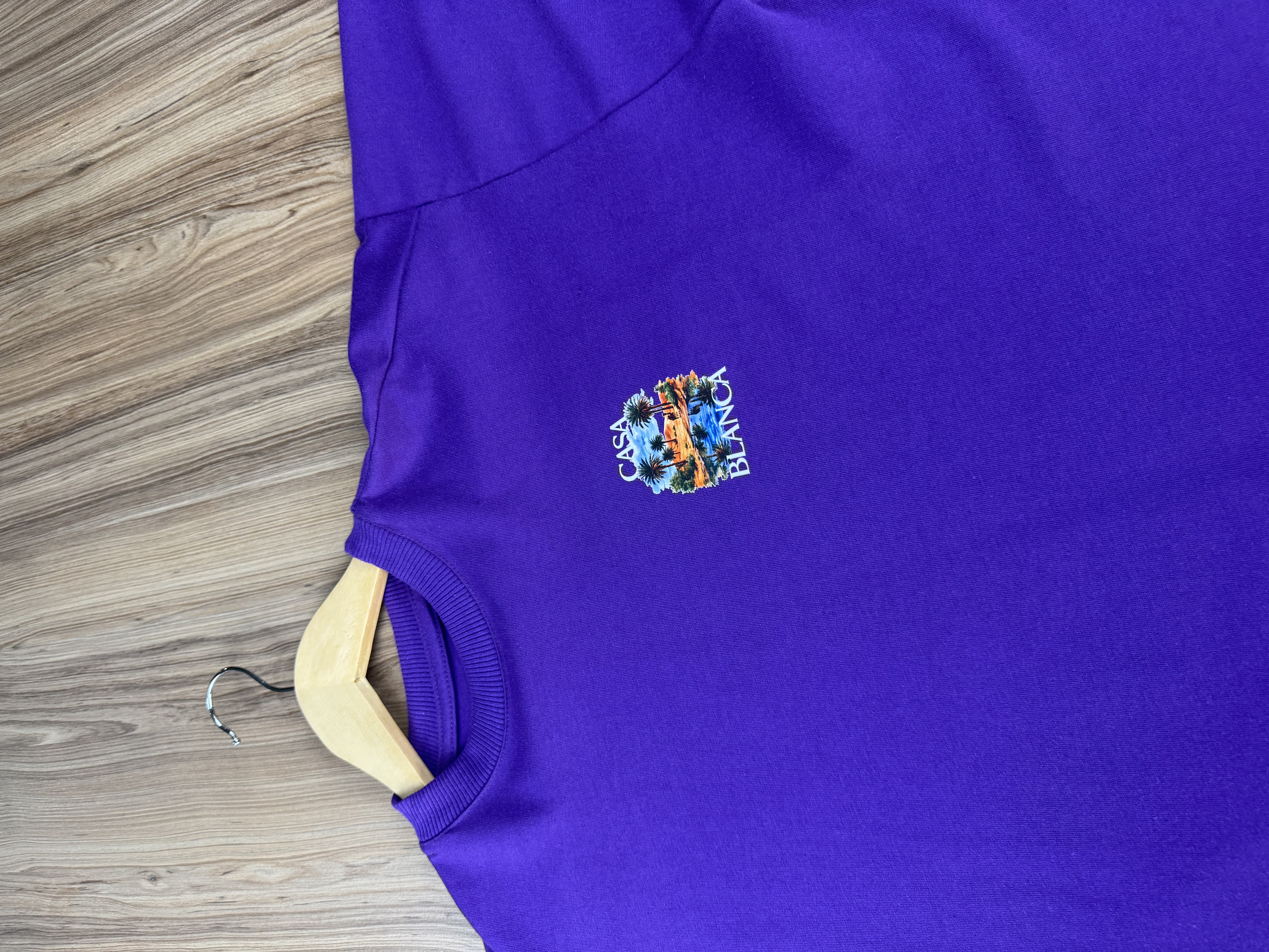 Camiseta Oversized Casablanca Casa Blanca Roxa