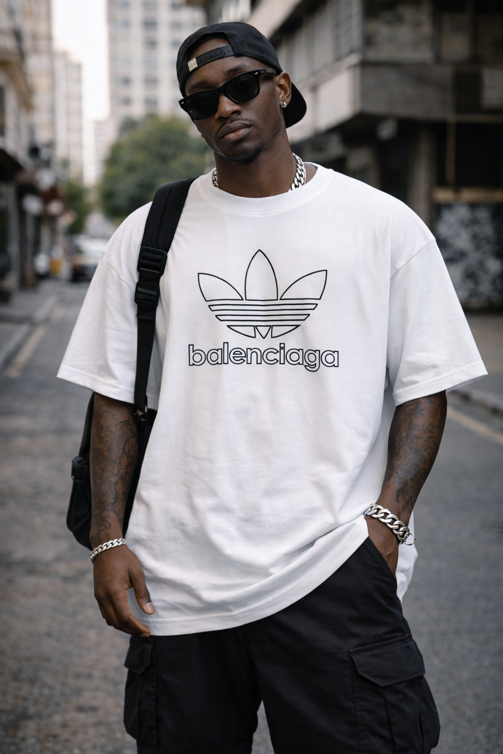 Camiseta Oversized Adidas x Supreme – Suedine Premium