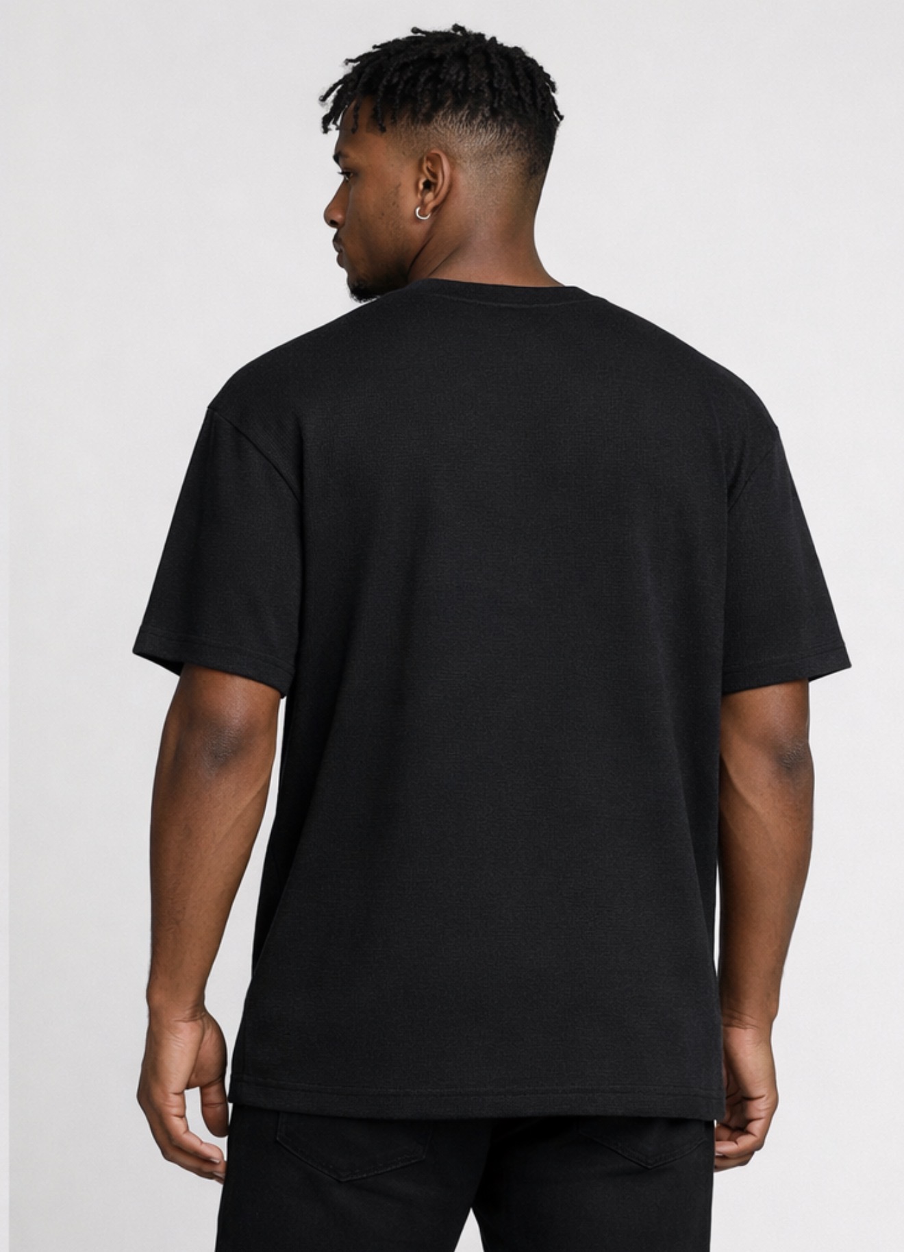 Camiseta Oversized Zara Essentials Preta