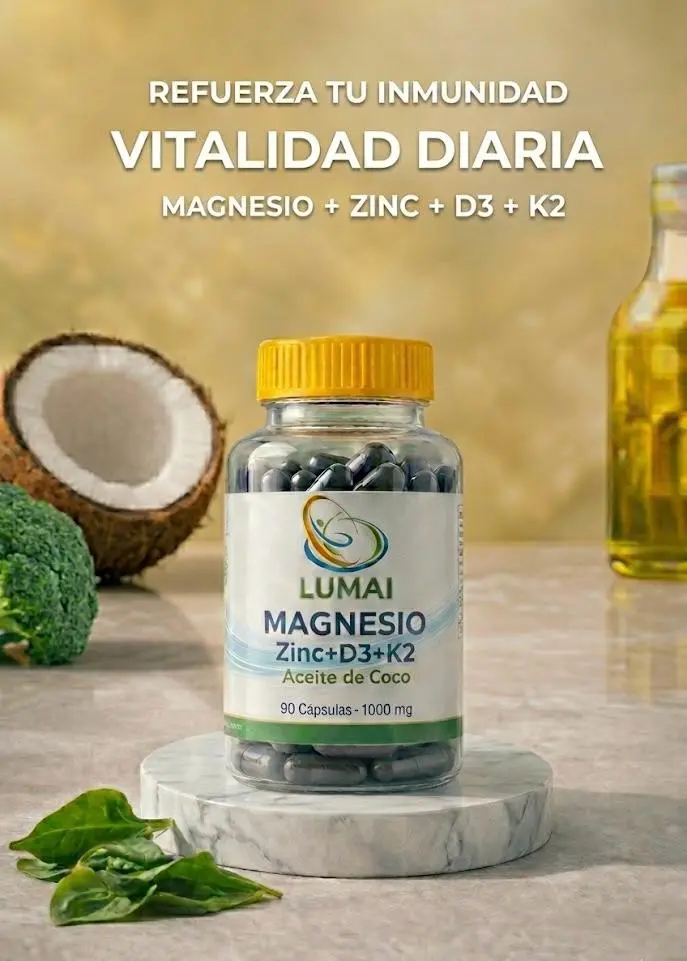 Lumai Magnesio + Zinc + D3 + K2