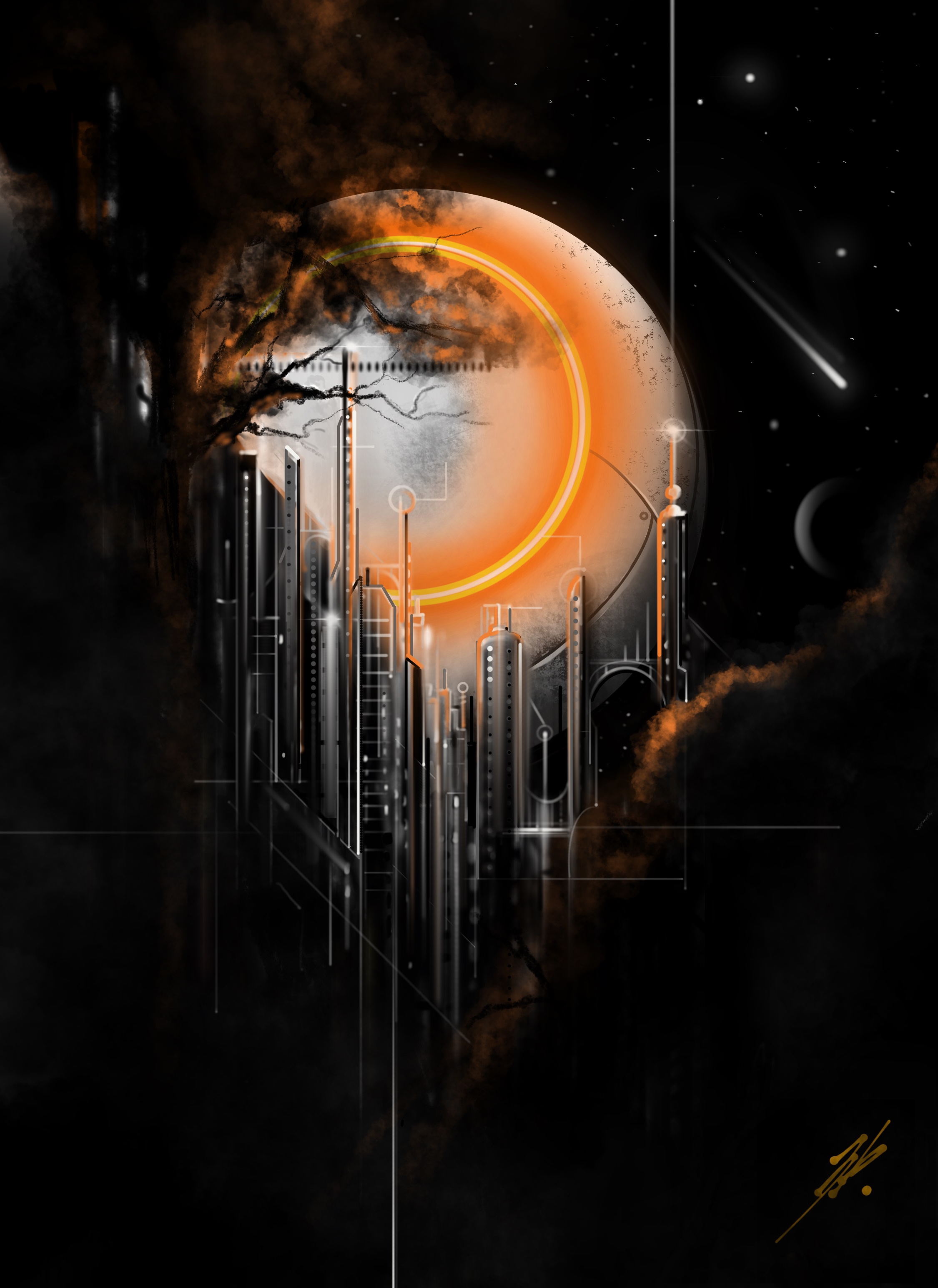 Space Monolit - High Quality Print 