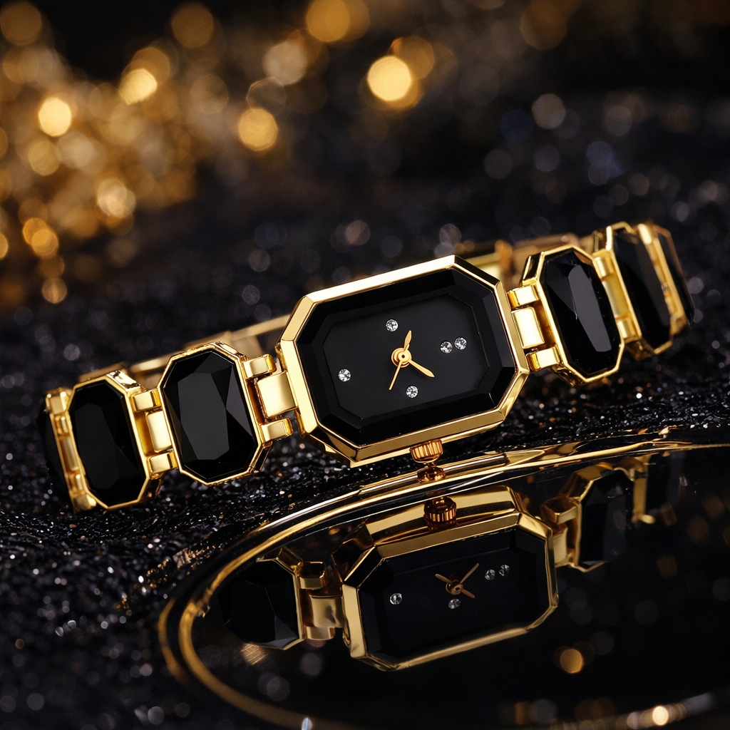 Elegant Gemstone Bracelet Watch for Women – Luxury Jewelry Style