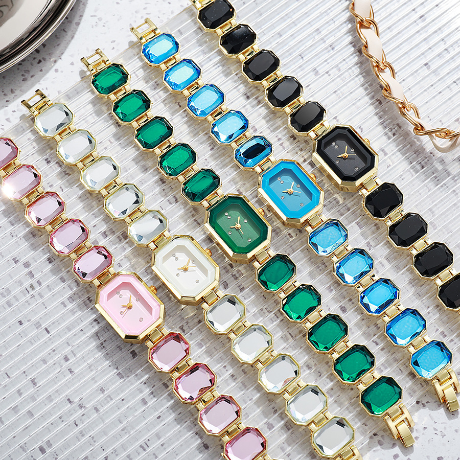 Elegant Gemstone Bracelet Watch for Women – Luxury Jewelry Style