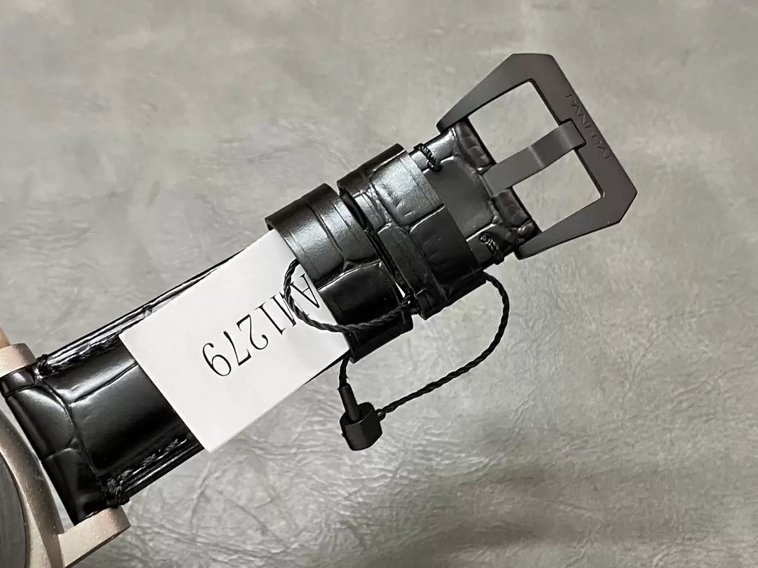 Panerai PAM1279 X Luminor GMT 42mm Titanium VSF 1:1 Best Edition Blue Dial on Black Leather Strap P.9011 Super Clone