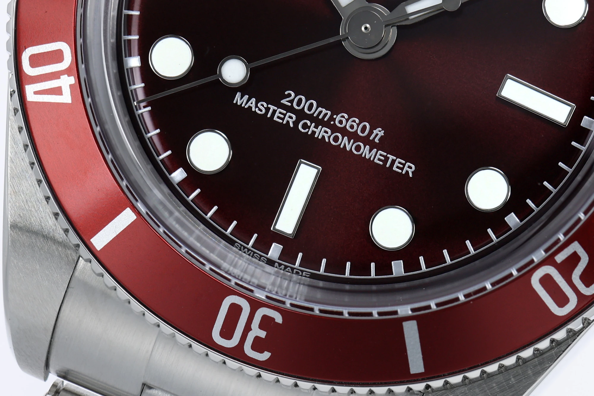 Black Bay 58 39mm SS ZF 1:1 Best Edition Red Dial on Oyster Bracelet A2824