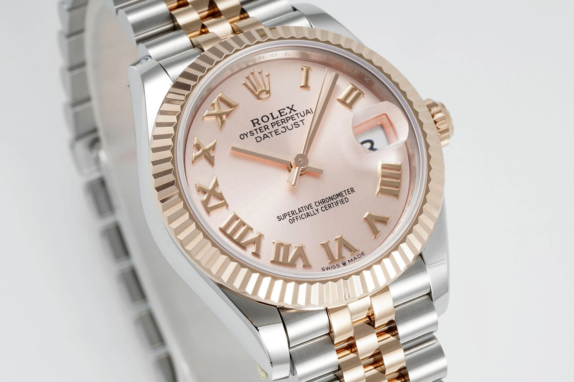 Rolex DateJust 31 278271 ARF 1:1 Best Edition 904L Steel Pink Roman Dial on SSRG Jubilee Bracelet