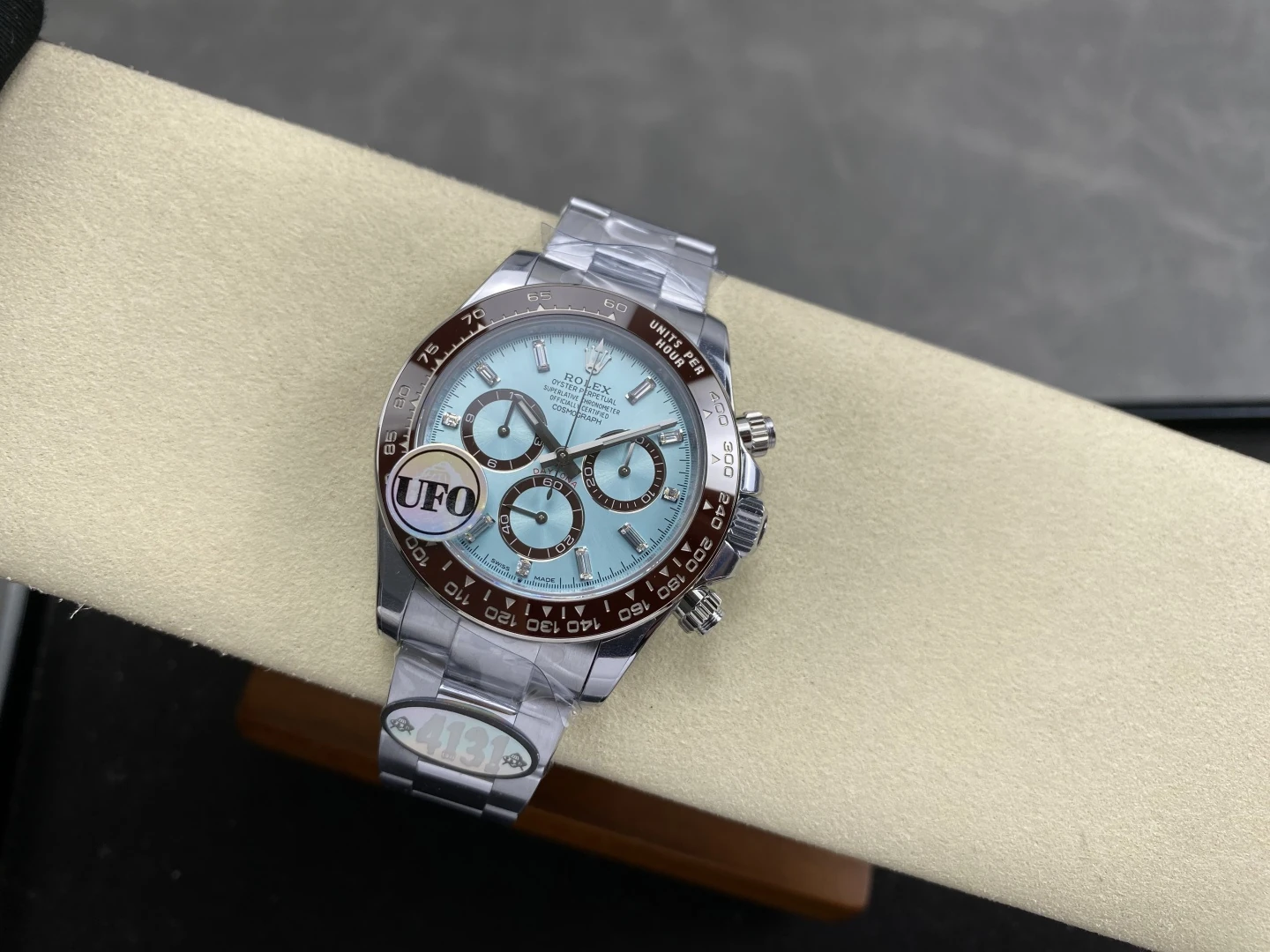 Rolex Daytona 126506 UFO 11 Best Edition Ice Blue Dial Diamond on SS Braclet UF4131 (Free Sprung)172g