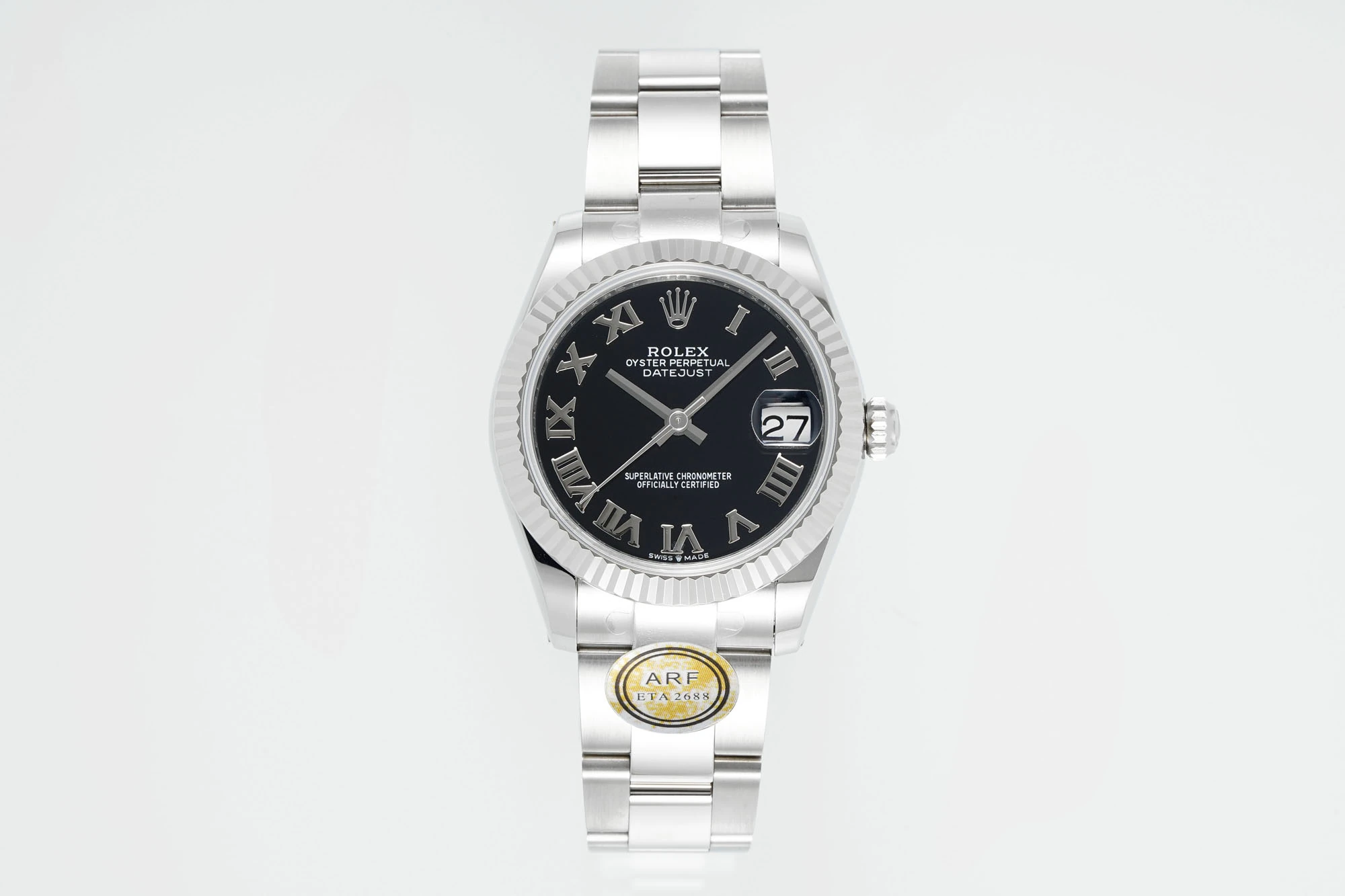 Rolex DateJust 31 278274 ARF 1:1 Best Edition 904L Steel Black Roman Dial on SS Oyster Bracelet