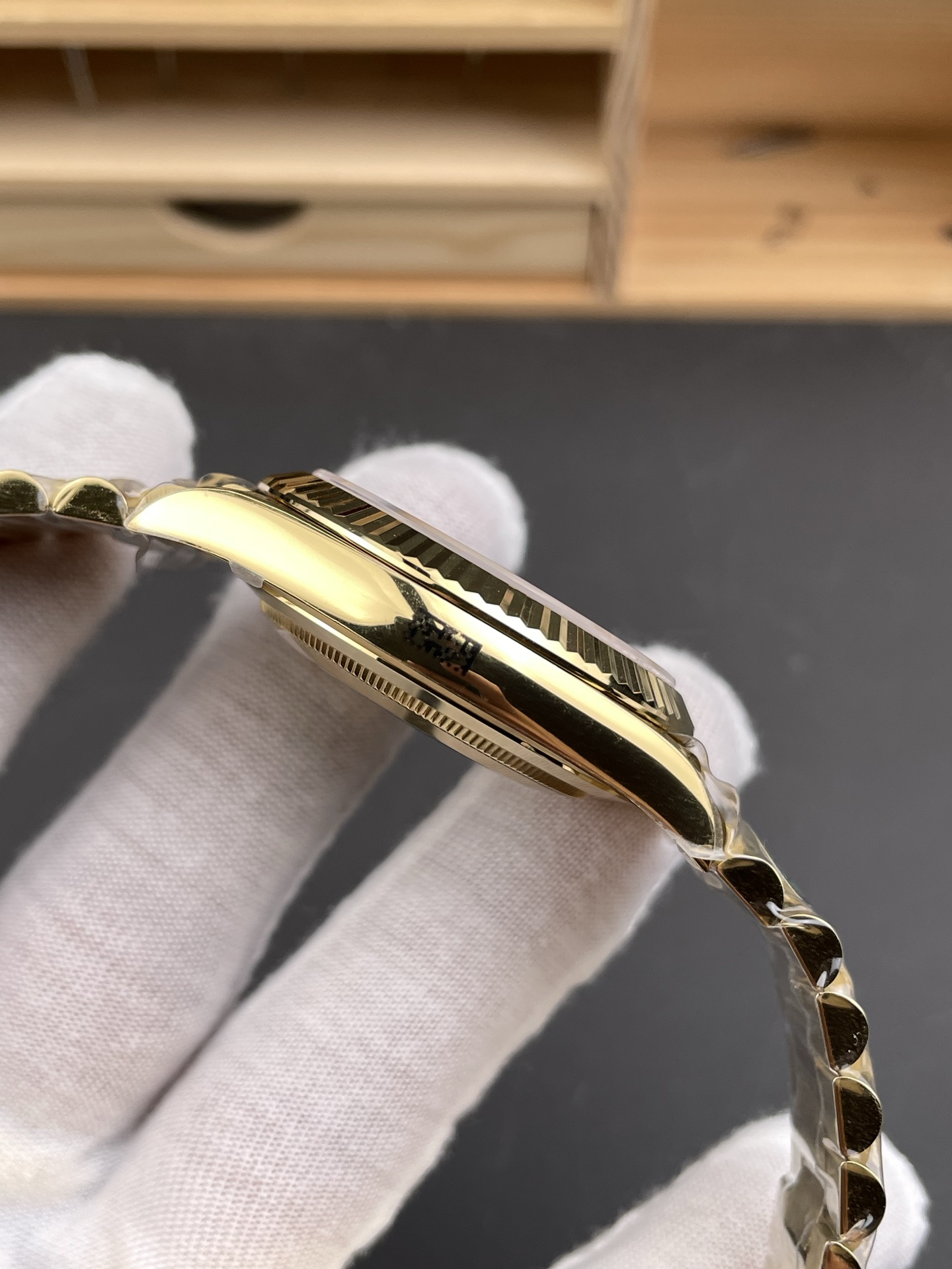 Rolex Day Date 40 YG 228238 RCF 1:1 Best Edition Silver Stick Dial on President Bracelet VR3255 (211g)