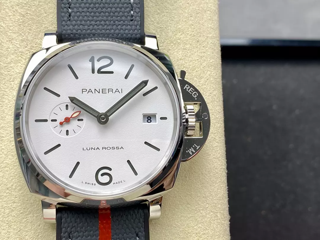 Panerai PAM1381 Luminor Due Luna Rossa 42mm VSF 1:1 Best Edition on Gray Nylon Strap P900