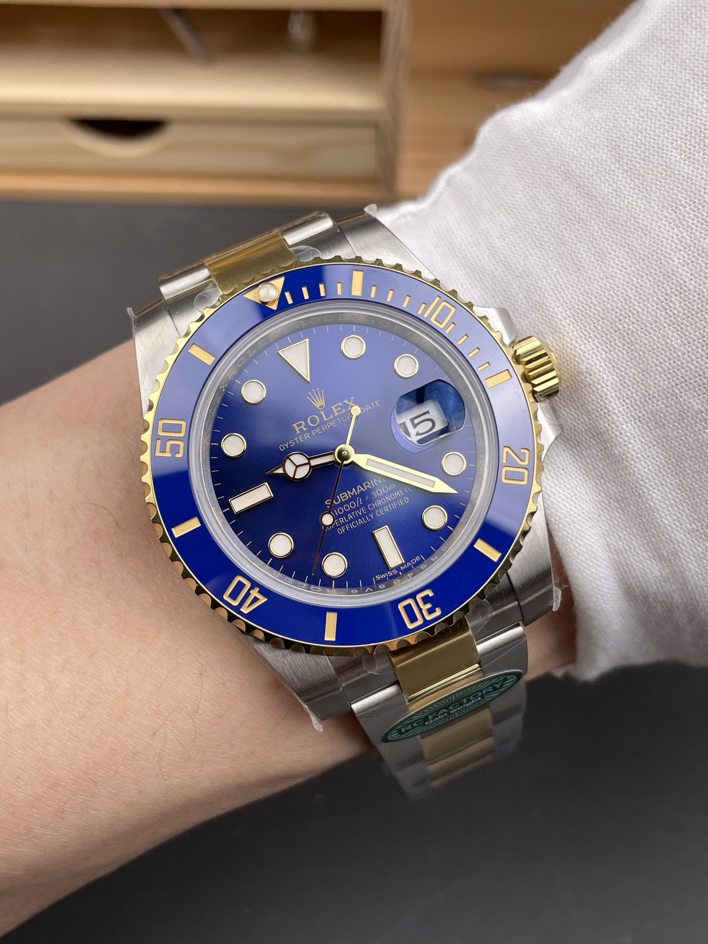 Rolex Submariner 41mm 126613 LB SS/YG Blue Ceramic RCF 1:1 Best Edition 904L SS Case and Bracelet VR3235 (Weighted)