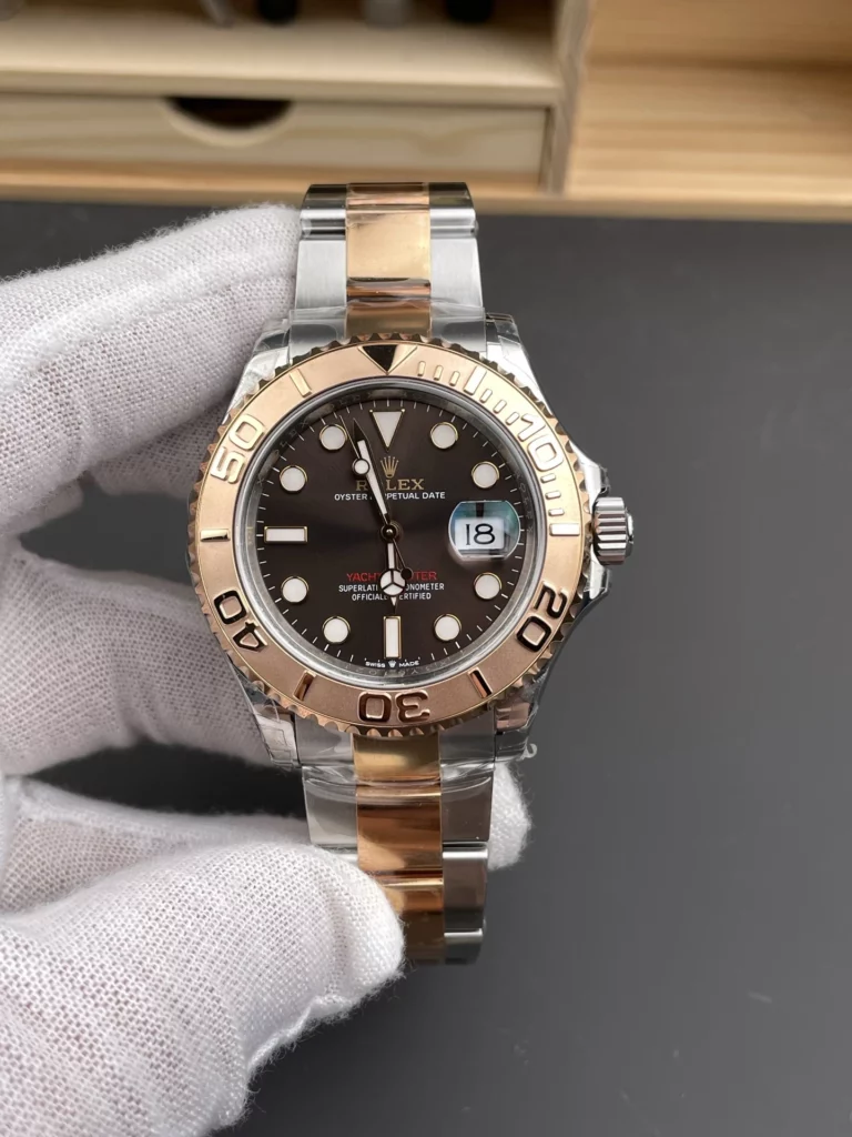 Rolex Yacht-Master 126621 SS/RG VSF 1:1 Best Edition 904L Steel Brown Dial on SS/RG Bracelet DD3235
