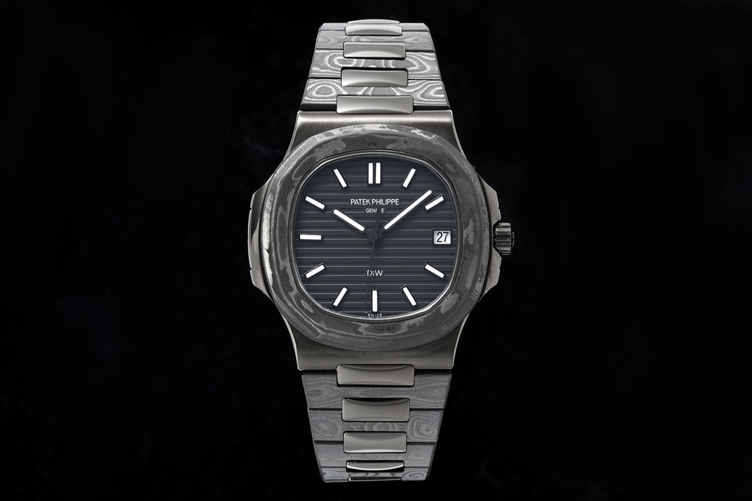 Patek Philippe Nautilus 5711 DIW Best Edition Black Textured Dial on carbon fiber Bracelet A324