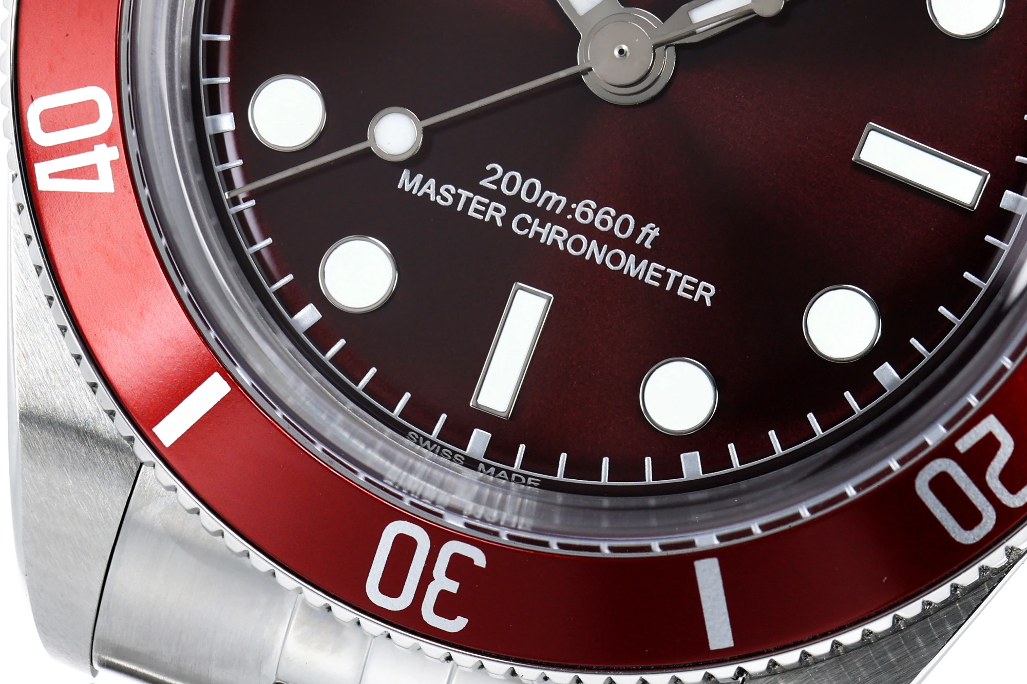 Black Bay 58 39mm SS ZF 1:1 Best Edition Red Dial on Jubilee Bracelet A2824