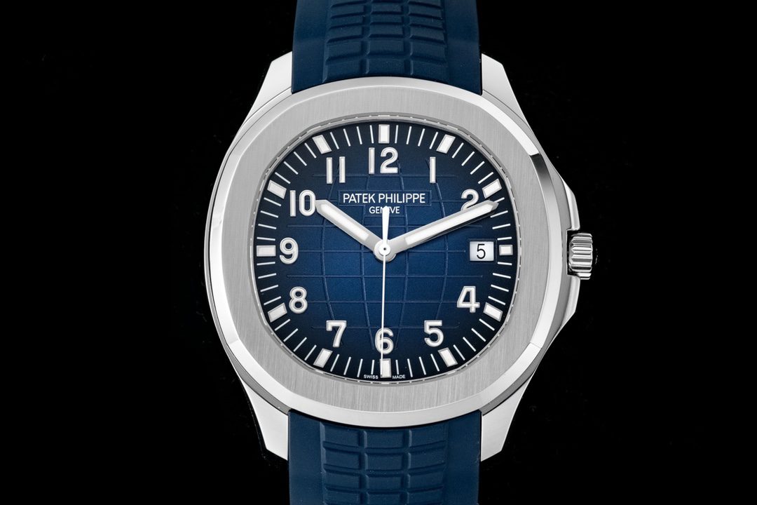 Patek Philippe Aquanaut 5168G-001 SS 3KF Best Edition Blue Dial on Blue Rubber Strap A324 Super Clone V2