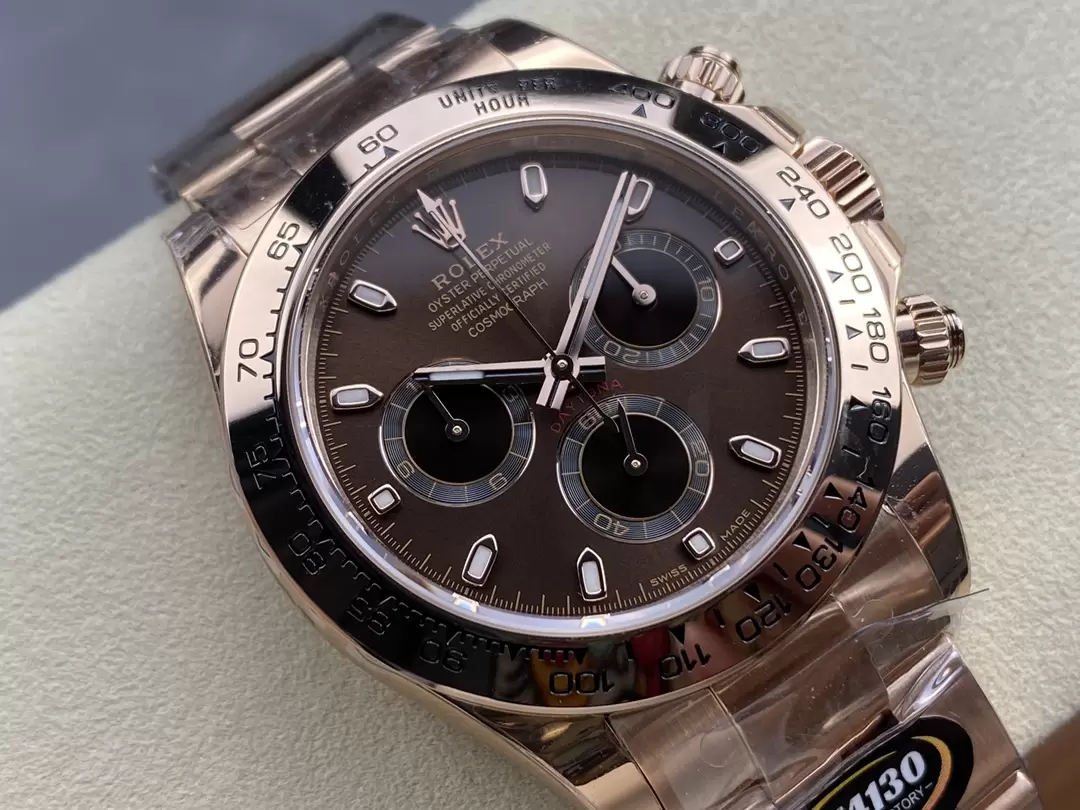 ROLEX Daytona 116505-0013 BTF 1:1 Best Edition Brown Dial on RG Bracelet SA4130 v2