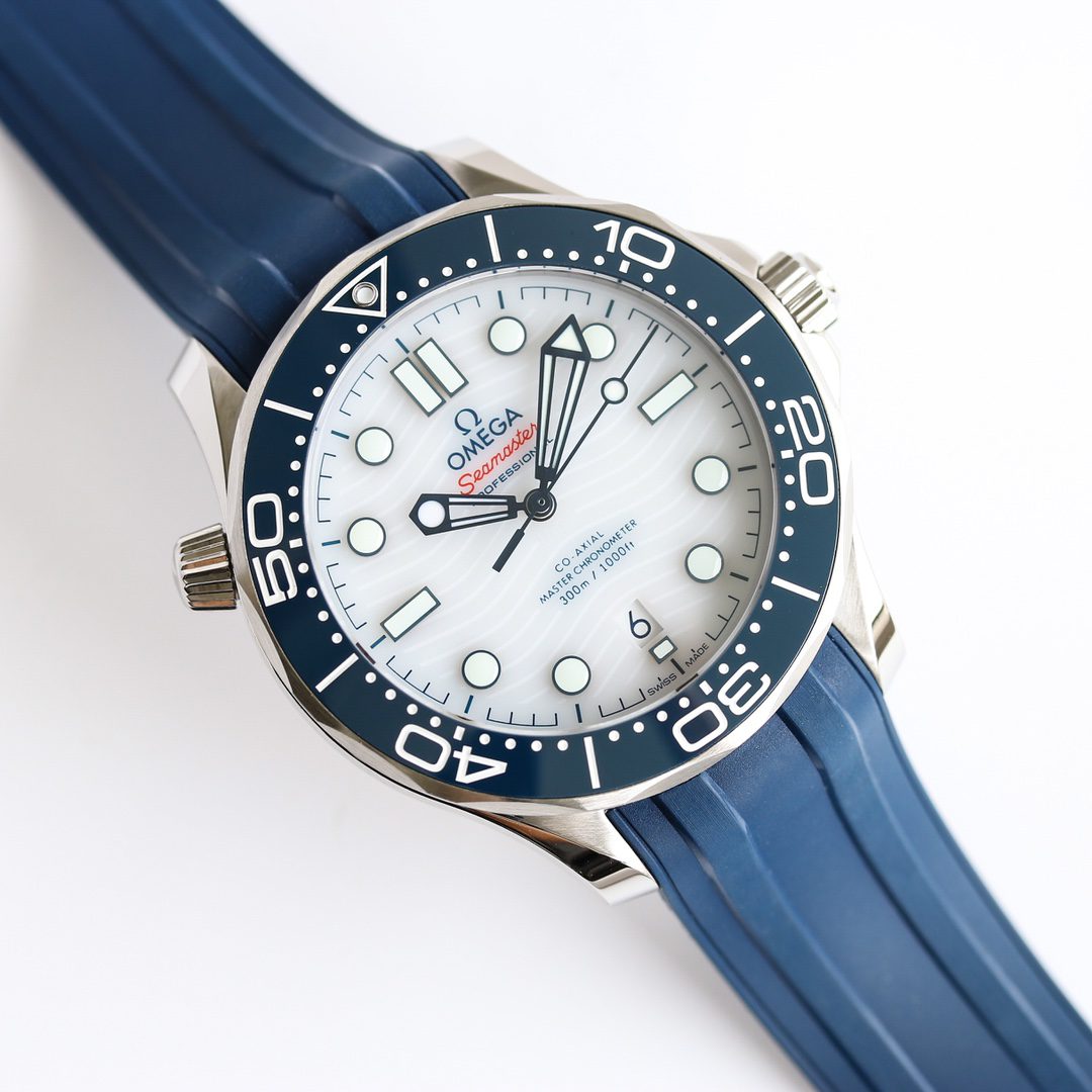 OMEGA Seamaster Diver 300M Tokyo 2020 522.30.42.20.04.001 SS Blue Ceramic Bezel ORF 1:1 Best Edition Gray Dial on A8800