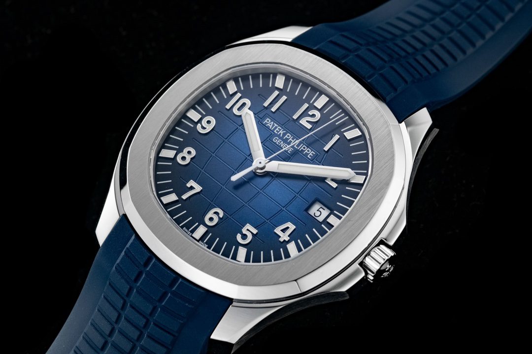 Patek Philippe Aquanaut 5168G-001 SS 3KF Best Edition Blue Dial on Blue Rubber Strap A324 Super Clone V2