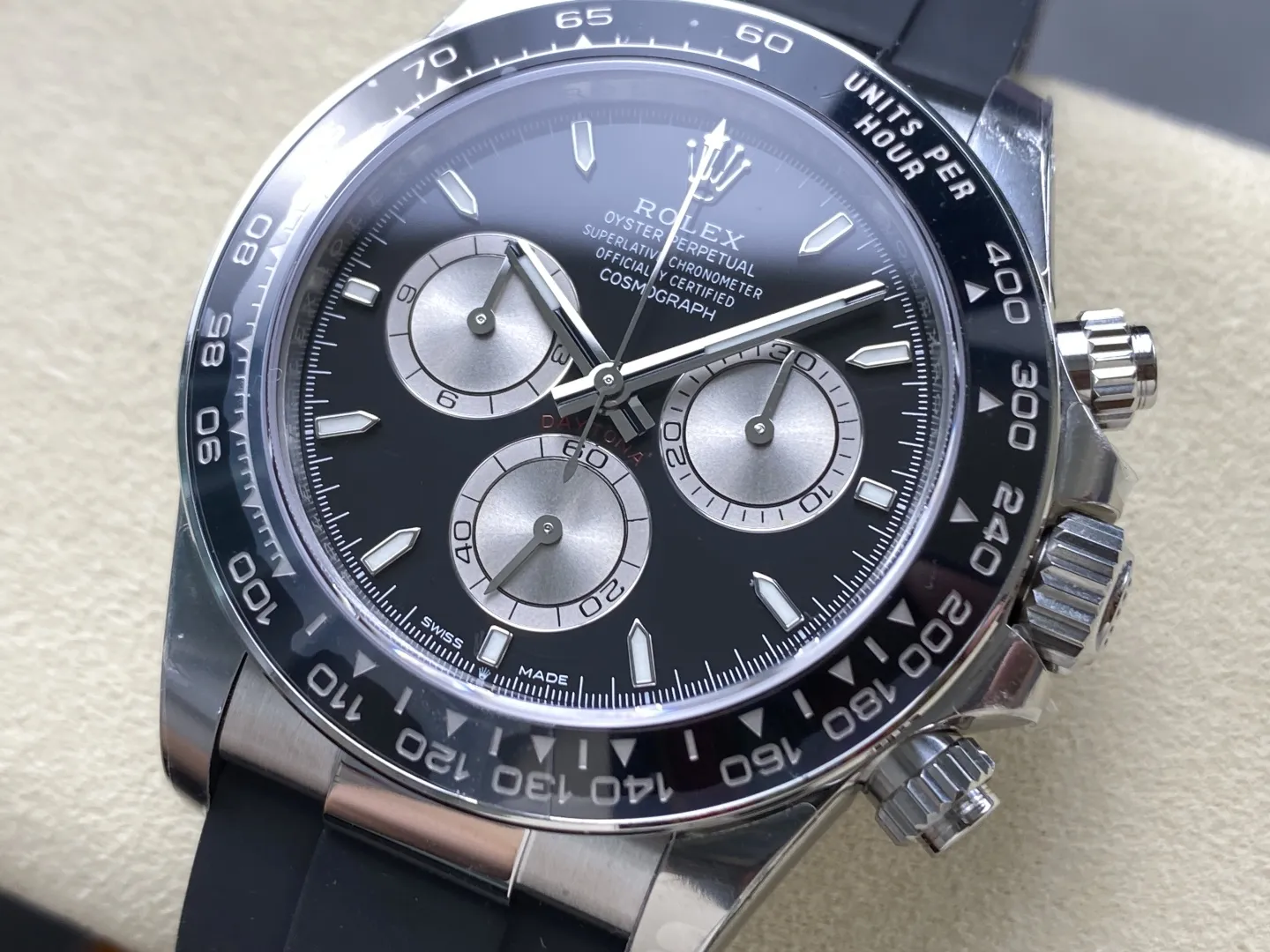 Rolex Daytona 126519 VSF 1:1 Best Edition Black/Silver Lume Dial V2 (Weighted)