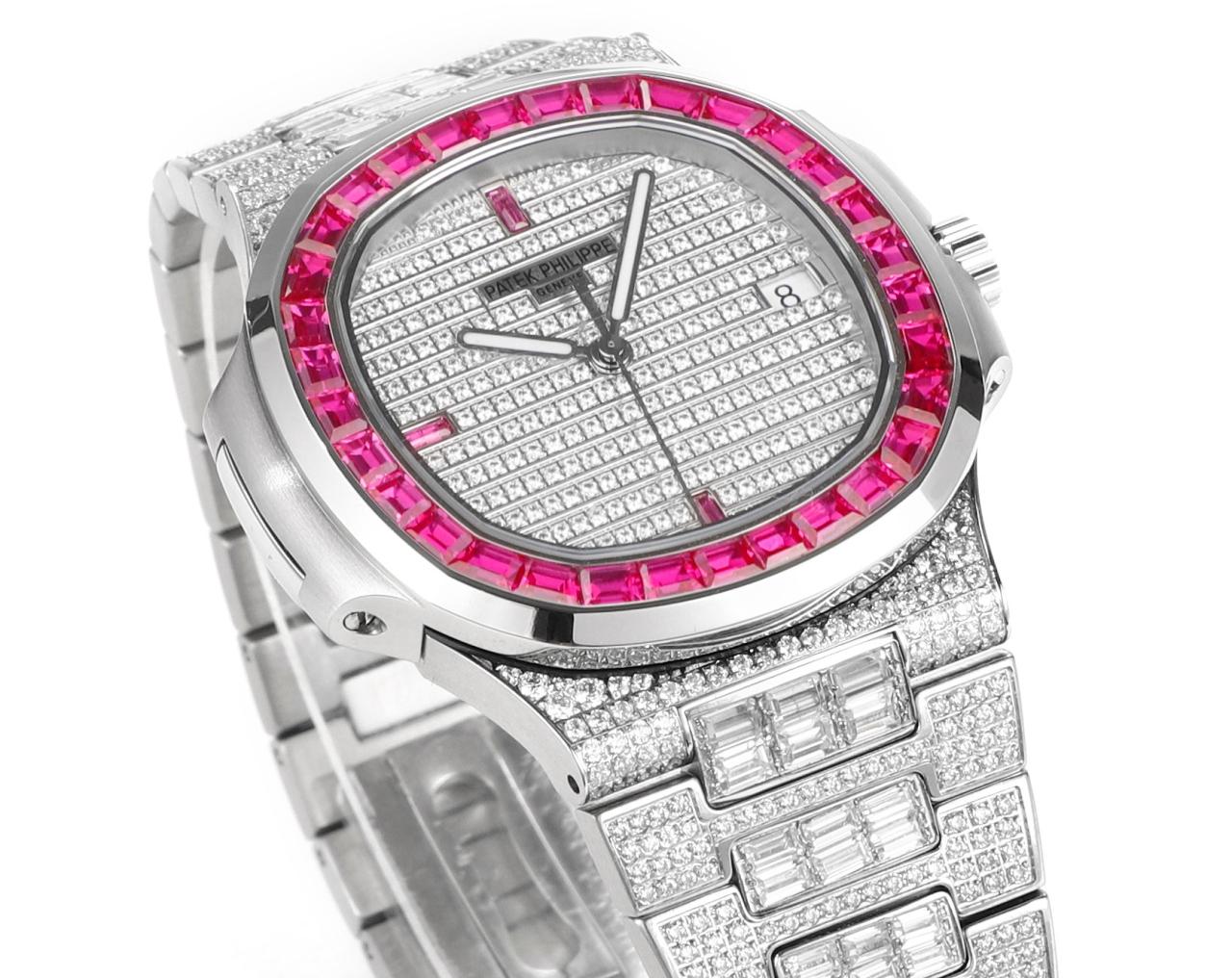 Patek Philippe Nautilus 5719 MSF Best Edition Diamond dial and Diamond strap A324