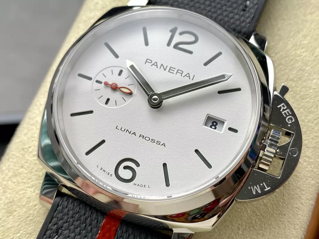 Panerai PAM1381 Luminor Due Luna Rossa 42mm VSF 1:1 Best Edition on Gray Nylon Strap P900