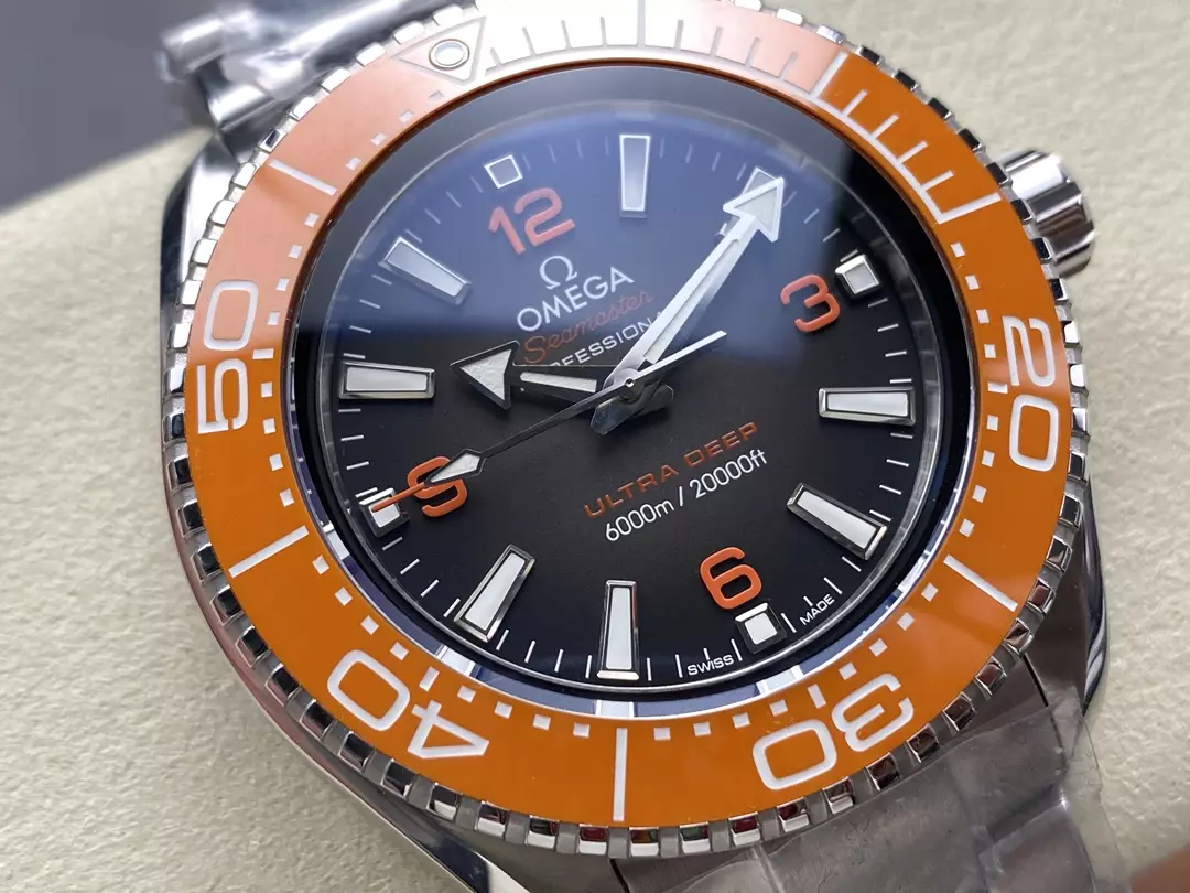 Omega Seamaster 6000M Ultra Deep SS VRF 1:1 Best Edition Gray Dial Orange Bezel