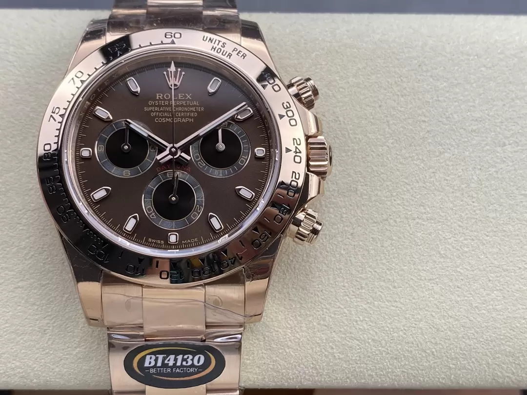 ROLEX Daytona 116505-0013 BTF 1:1 Best Edition Brown Dial on RG Bracelet SA4130 v2