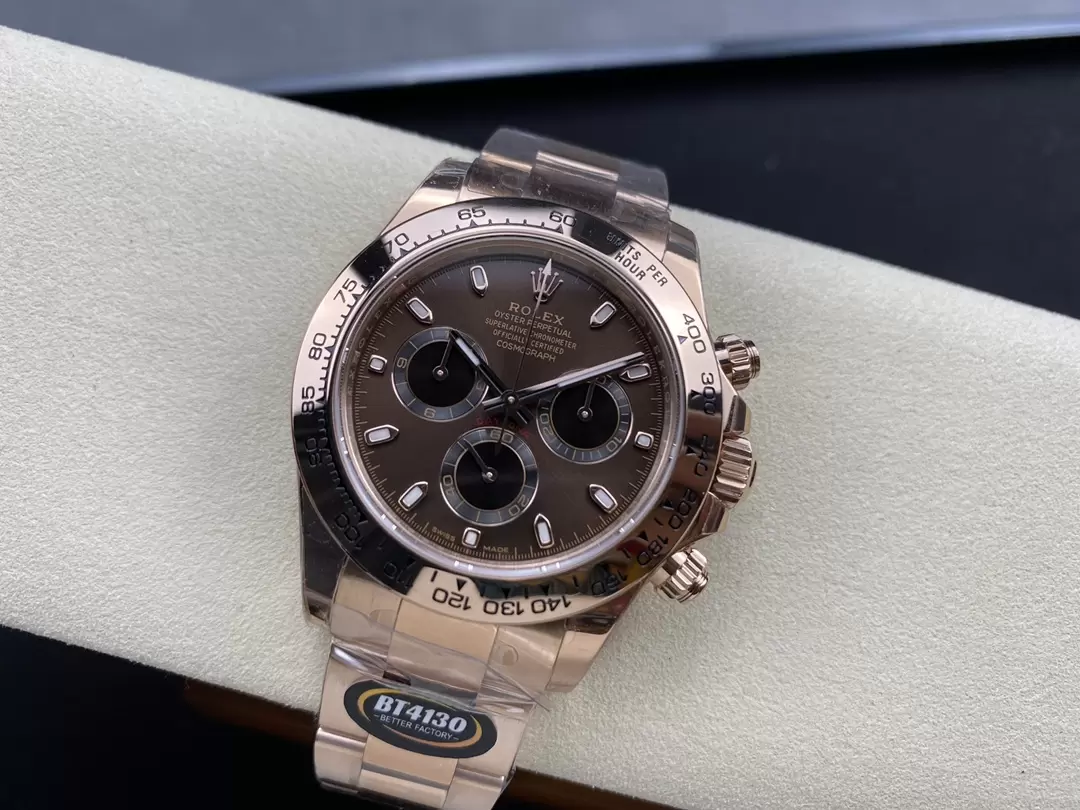 ROLEX Daytona 116505-0013 BTF 1:1 Best Edition Brown Dial on RG Bracelet SA4130 v2