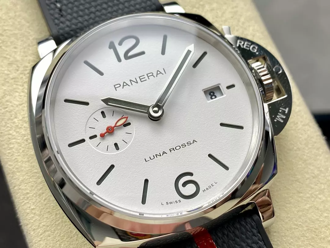 Panerai PAM1381 Luminor Due Luna Rossa 42mm VSF 1:1 Best Edition on Gray Nylon Strap P900