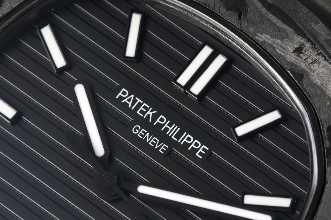 Patek Philippe Nautilus 5711 DIW Best Edition Black Textured Dial on carbon fiber Bracelet A324