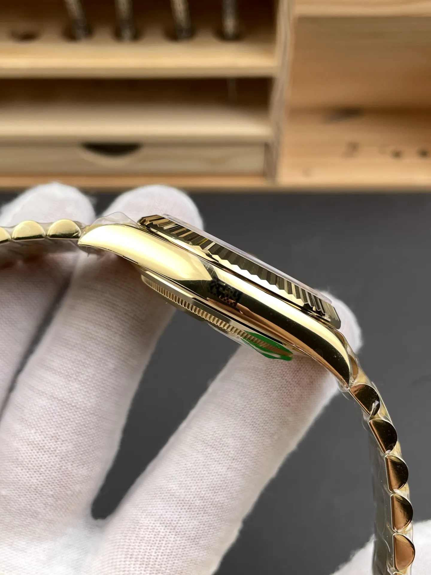 Rolex Day Date 40 YG 228238 RCF 1:1 Best Edition Black Dial on President Bracelet VR3255 (211g)