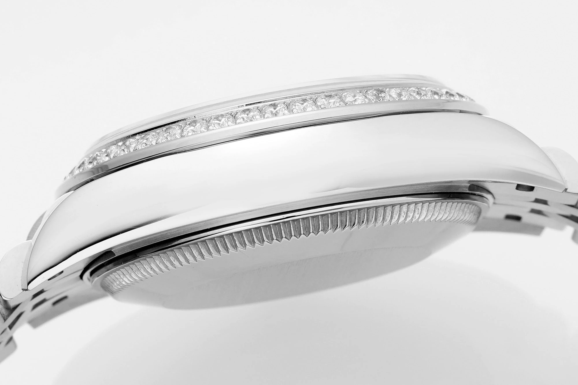 Rolex DateJust 31 278384 ARF 1:1 Best Edition 904L Steel Black Roman Dial Diamond bezel on SS Jubilee Bracelet