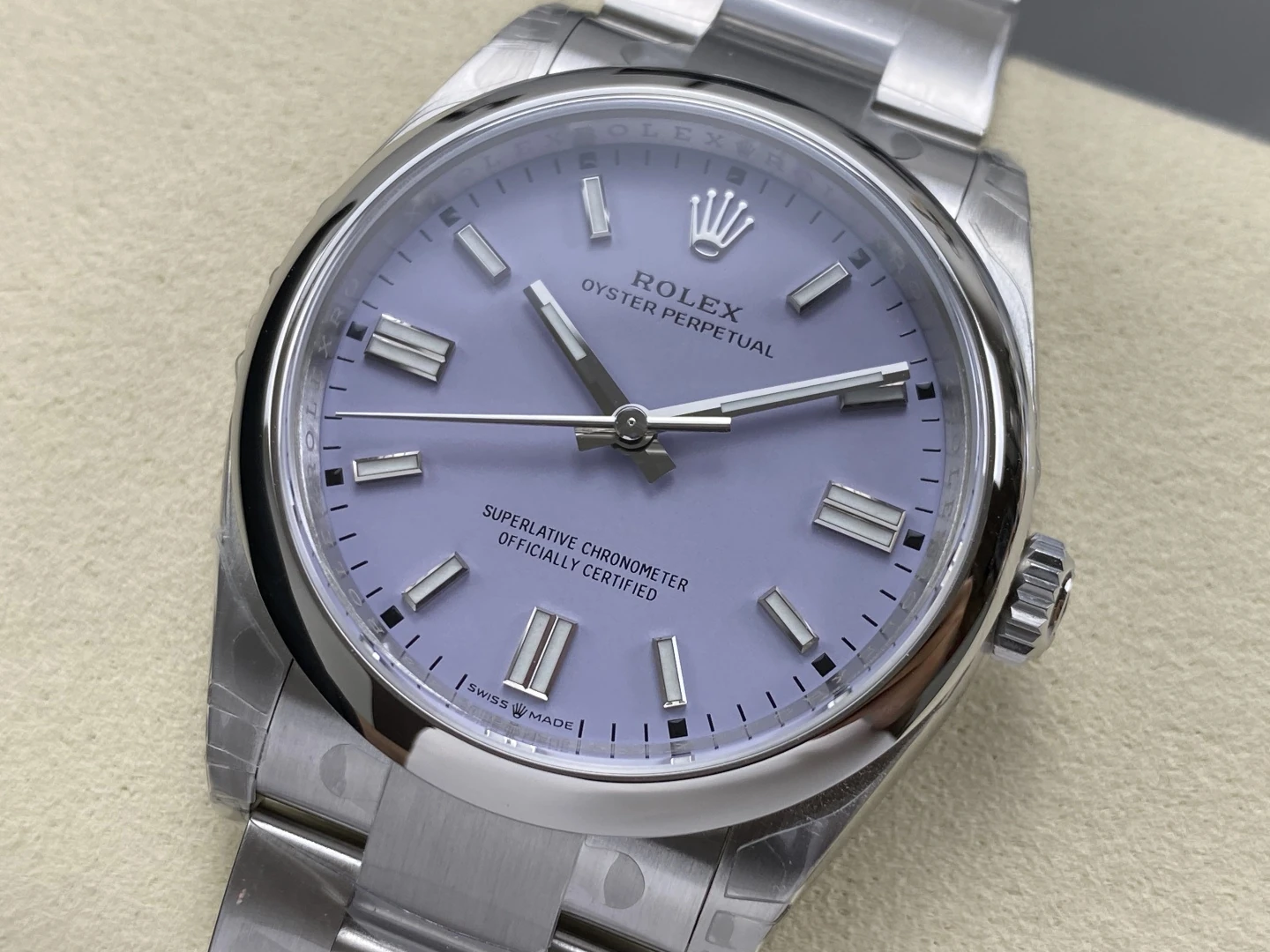 Rolex Oyster Perpetual 126000 36mm VSF 11 Best Edition 904L Steel Purple Dial on SS Bracelet