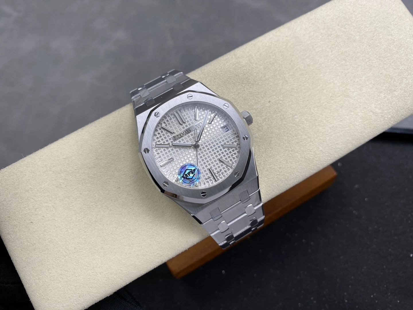 AP Royal Oak 41mm 15510ST SS APSF 1:1 Best Edition White Dial on SS Bracelet SA4302 Super Clone (Free Sprung)