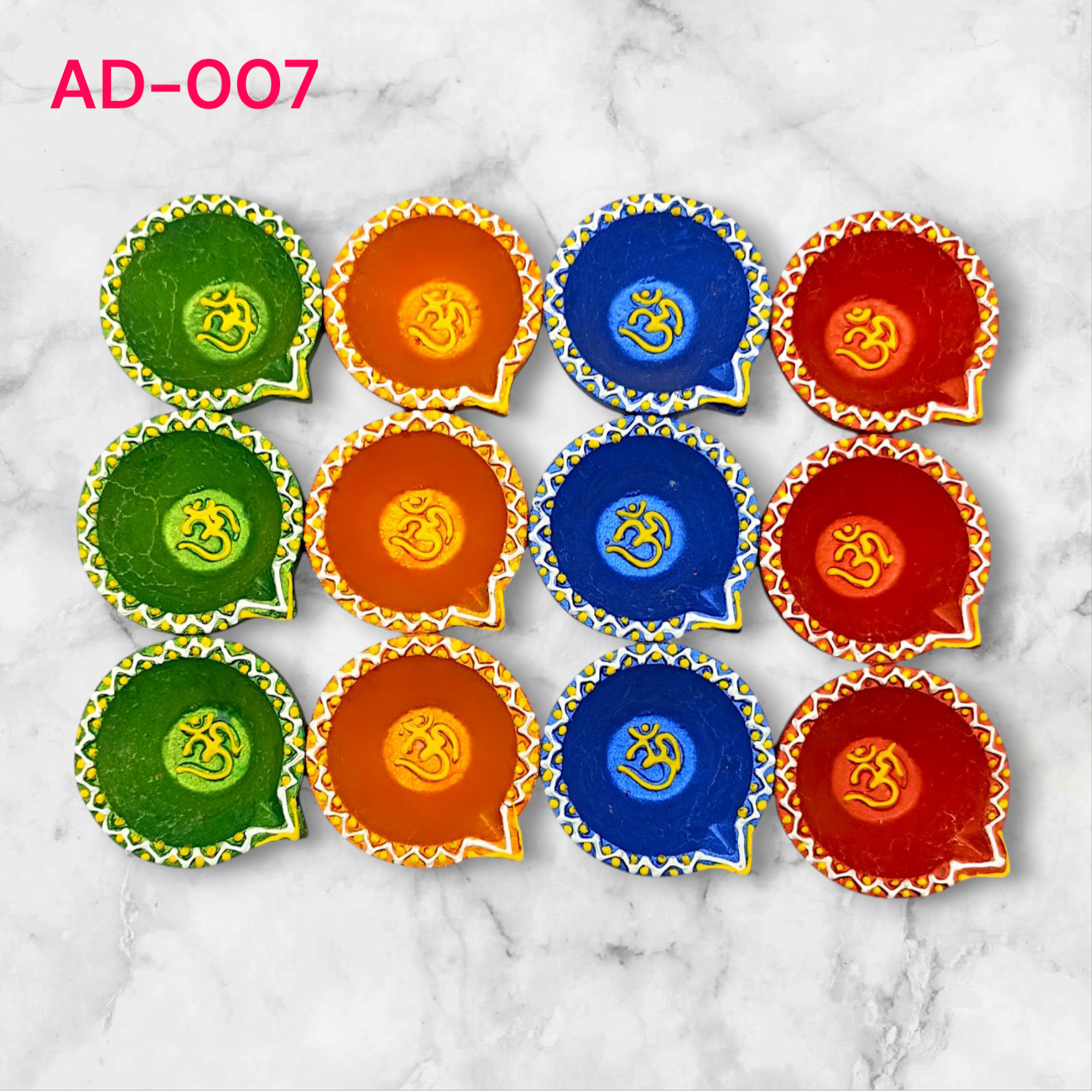 12 pcs 2 inch Decorative diyas 
