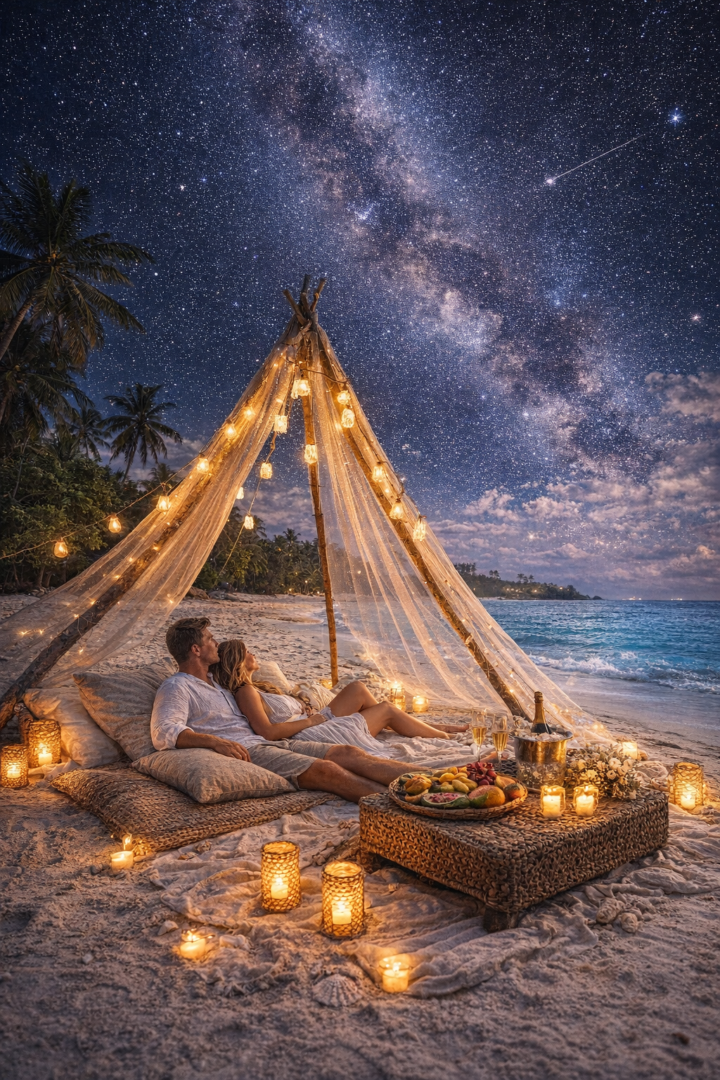 Luxury Beach Dinner Under the stars