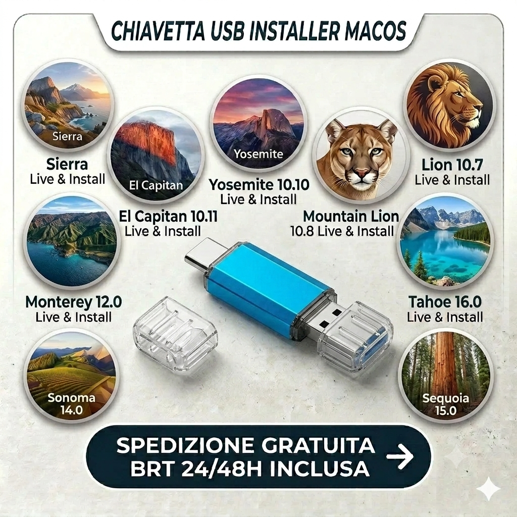 Chiavetta USB Installer macOS