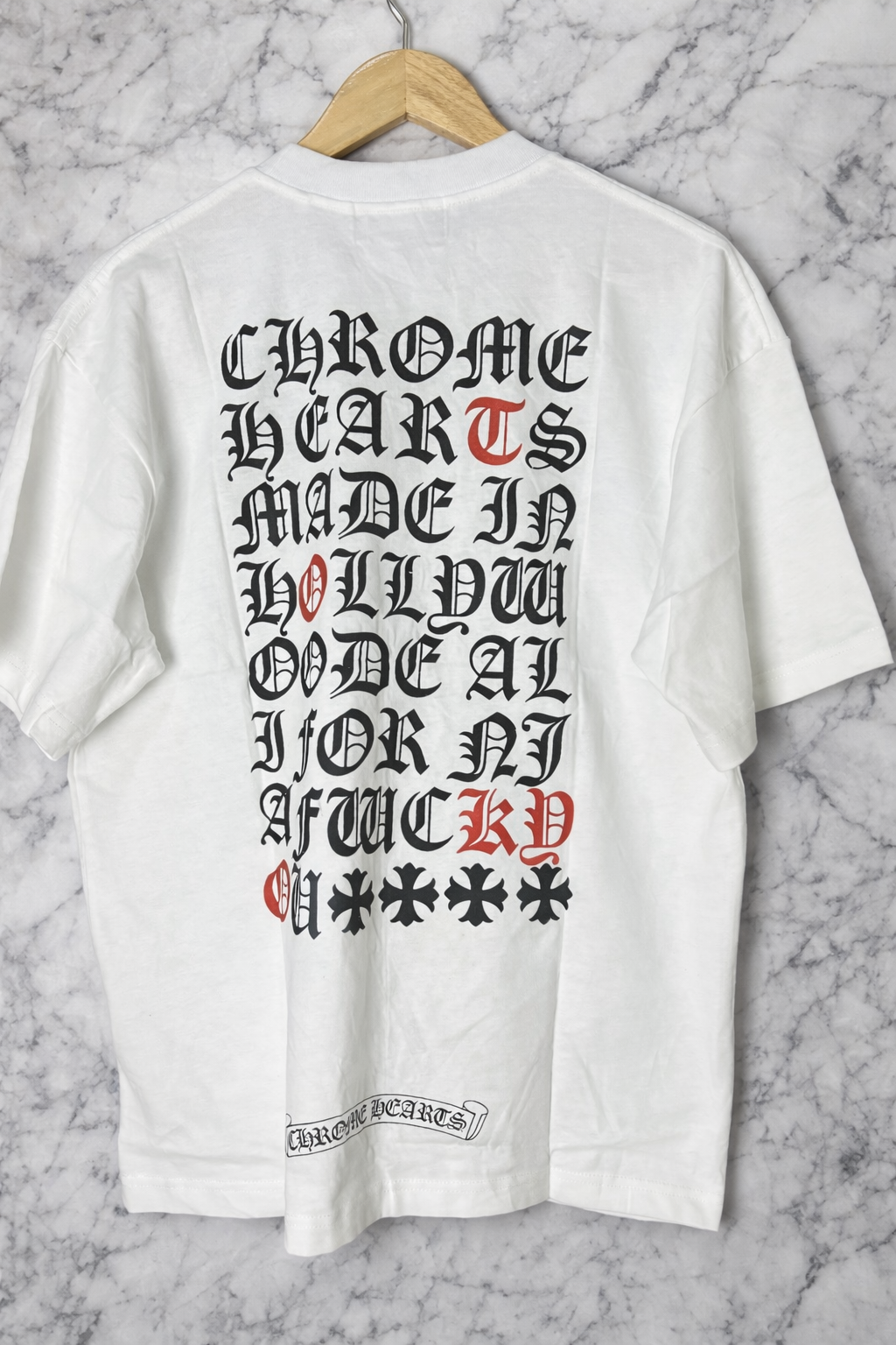 Chrome Hearts Multicolor Letter Tee