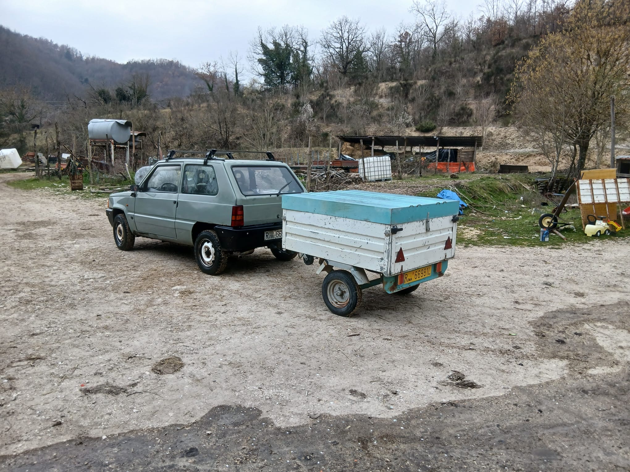 Fiat Panda 4x4 with Trailer