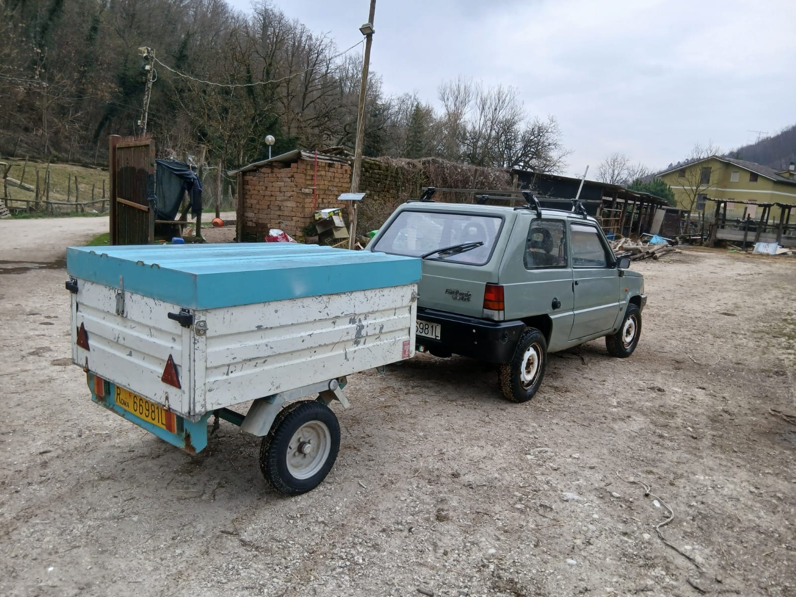 Fiat Panda 4x4 with Trailer