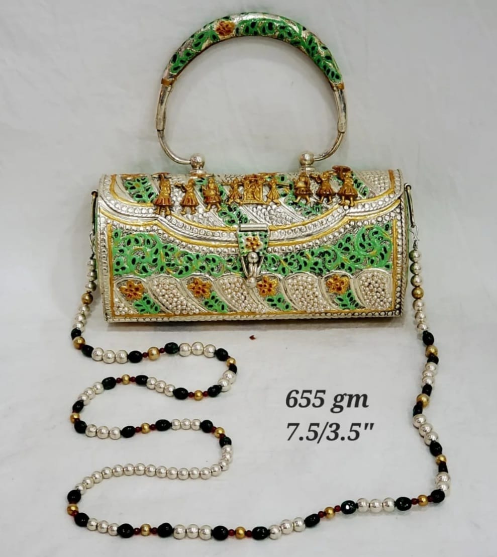 Handcrafted Meenakari Clutch