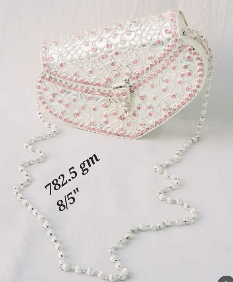 White Embellished Handbag