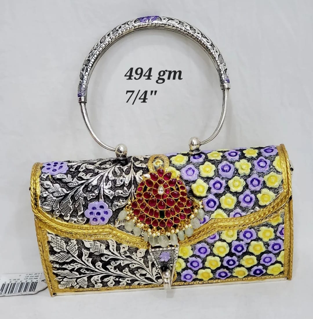 Handcrafted Metal Clutch