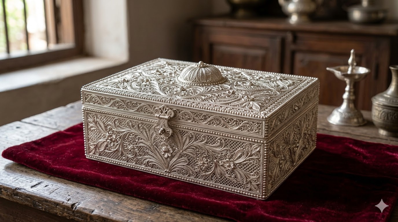 92.5 Silver Jewelry Box