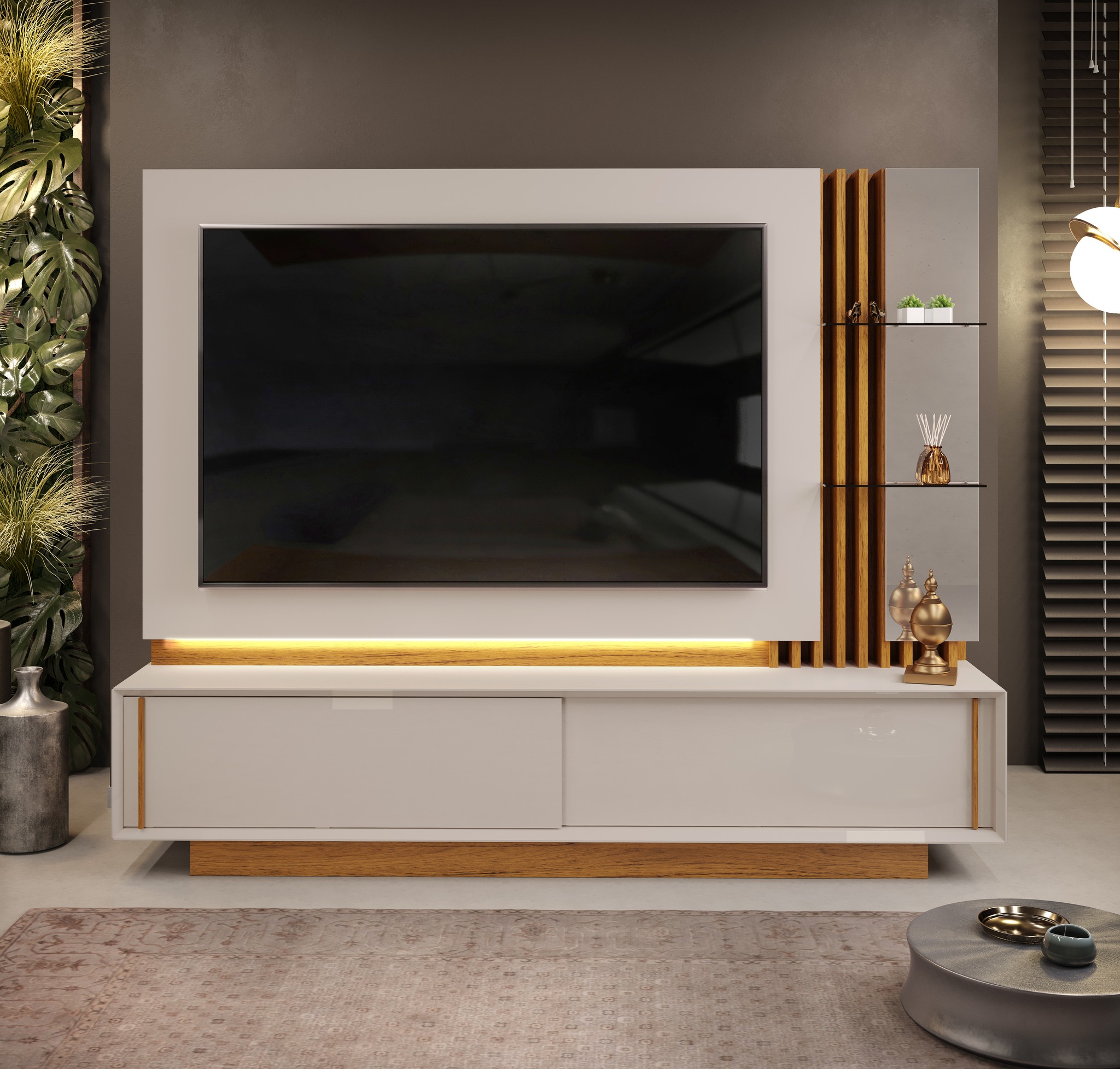 Meuble TV Salone Blanc