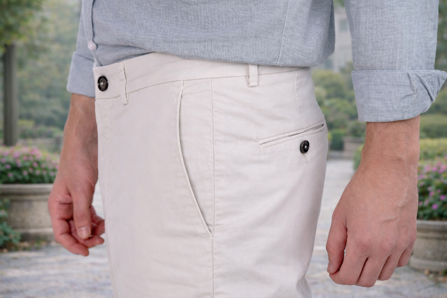 Pantalón Chino Bolsillo Francés