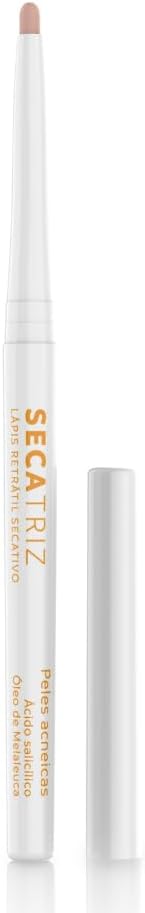 Lápis Secativo Secatriz, Secante de Espinhas em Formato Lápis, Formulado com Ácido Salicílico, Tea Tree Oil, Ação Antiacne, Camufla as Lesões, 0.3g